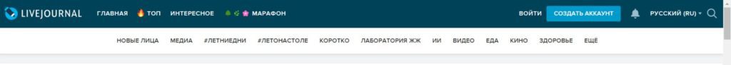 Платформа для блога