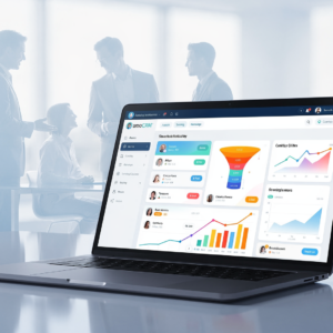 amoCRM для бизнеса — обложка статьи о CRM системе